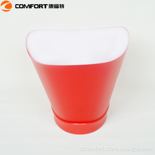 Plastic oil painted lighted wine bucket